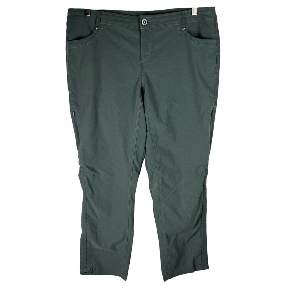 Kuhl Trekr Womens Sz 16 Pants Short Hiking Nylon Stretch Outdoor Drawstring 6235
